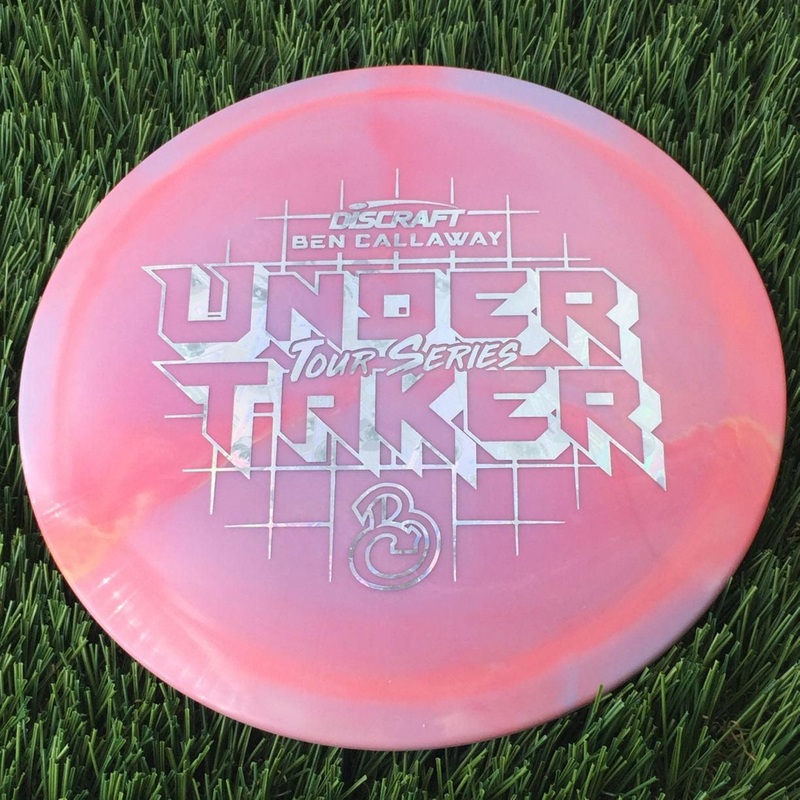 Discraft ESP Swirl Undertaker with Ben Callaway Tour Series 2022 Stamp – 174g Pink
