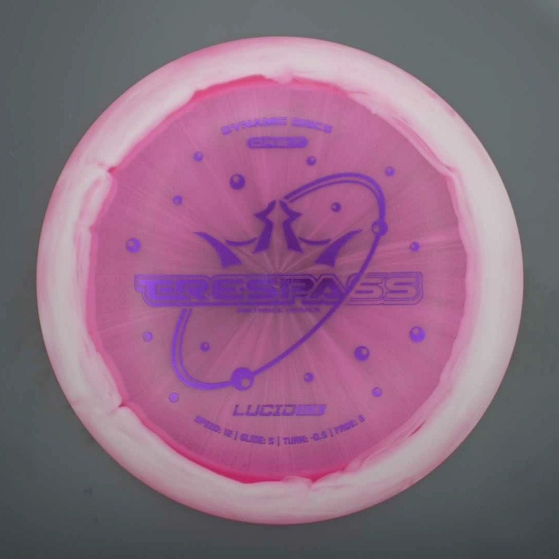 Dynamic Discs Lucid Ice Orbit Trespass with Bubbles Stock Stamp – 174.4g – Pink