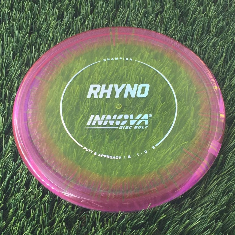Innova Champion I-Dye Rhyno with Burst Logo Stock Stamp – 169g – Translucent Pink