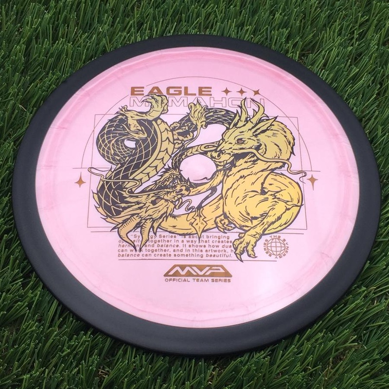 MVP Plasma Dimension with Eagle McMahon Team Series & Synergy Series Dragon Art by Green C Studio Stamp – 173.81g – Pink