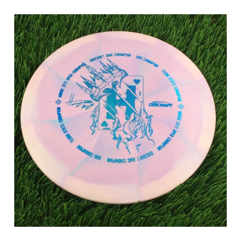 Discraft ESP Swirl Vulture with Hailey King Tour Champion Card Stamp – 174g – Solid Pink