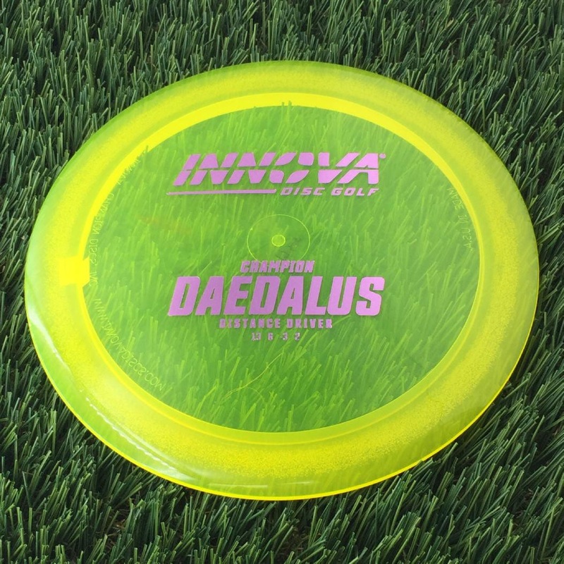 Innova Champion Daedalus with Burst Logo Stock Stamp – 175g – Translucent Yellow