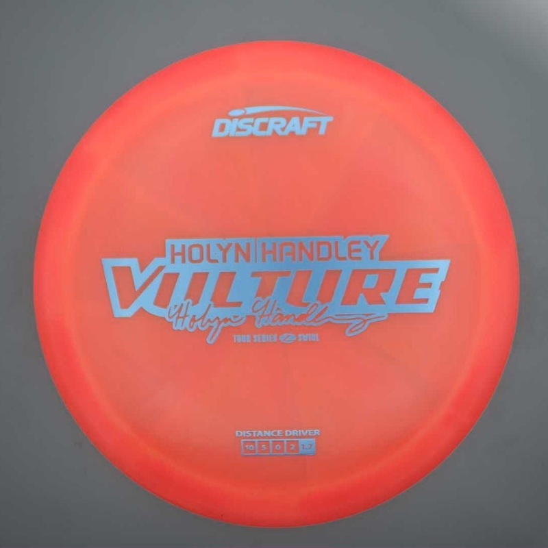 Discraft Elite Z Swirl Vulture with Holyn Handley 2025 Tour Series Stamp – 173.4g – Pink
