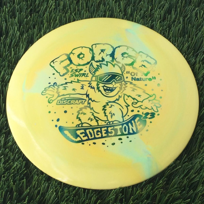 Discraft ESP Swirl Force with 2023 Ledgestone Edition – Wave 1 Stamp – 174g – Solid  Light Orange