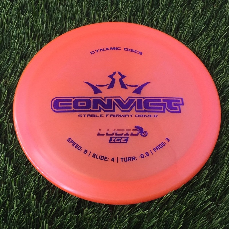 Dynamic Discs Lucid Ice Chameleon Convict – 174g – Translucent Orange