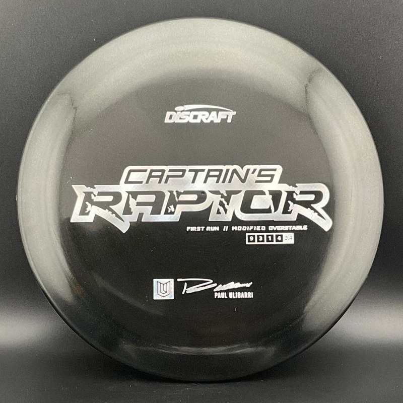 Captain’s Raptor – First Run – Paul Ulibarri Signature Series – Metallic Iced Black