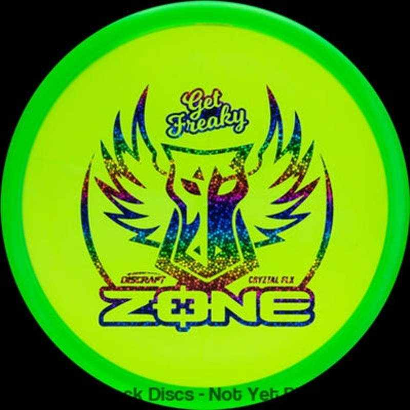 Discraft CryZtal Flx Zone Putter with Get Freaky Dark Horse Stamp [Back Stock Inventory – Disc and Stamp Color WILL VARY]