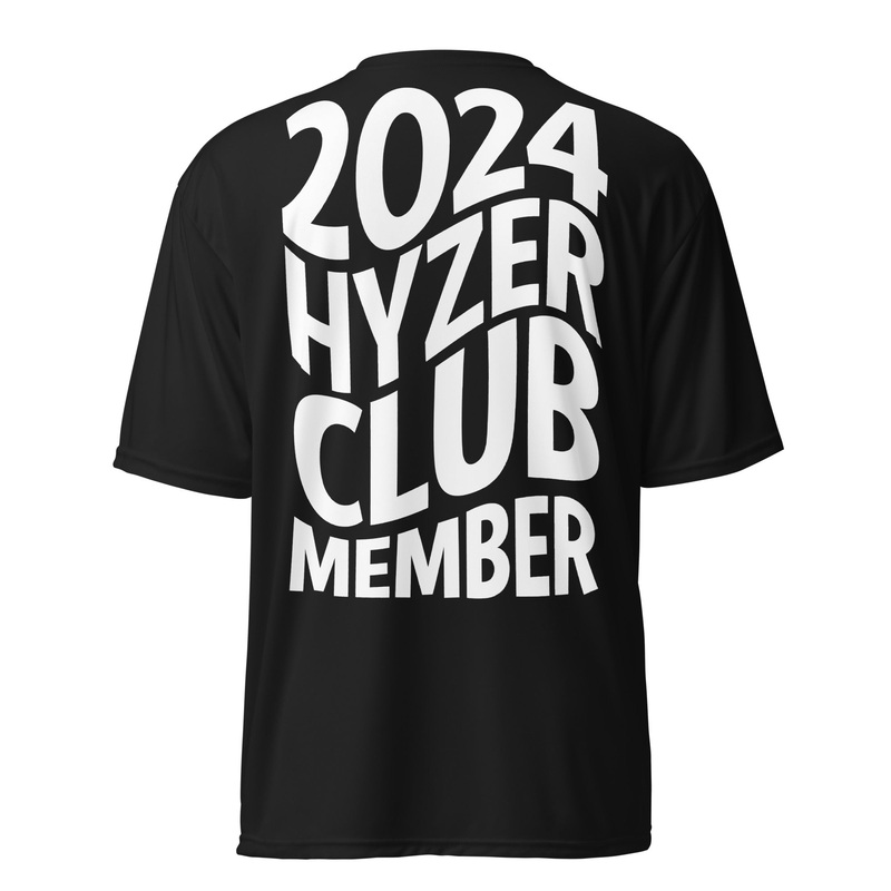 2024 Hyzer Clubb Member | Unisex performance crew neck t-shirt