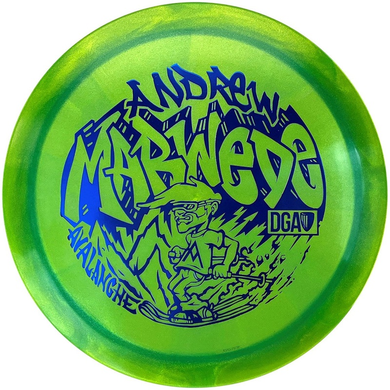 DGA Limited Edition 2024 Tour Series Andrew Marwede Swirl Tour Series Avalanche Fairway Driver Golf Disc