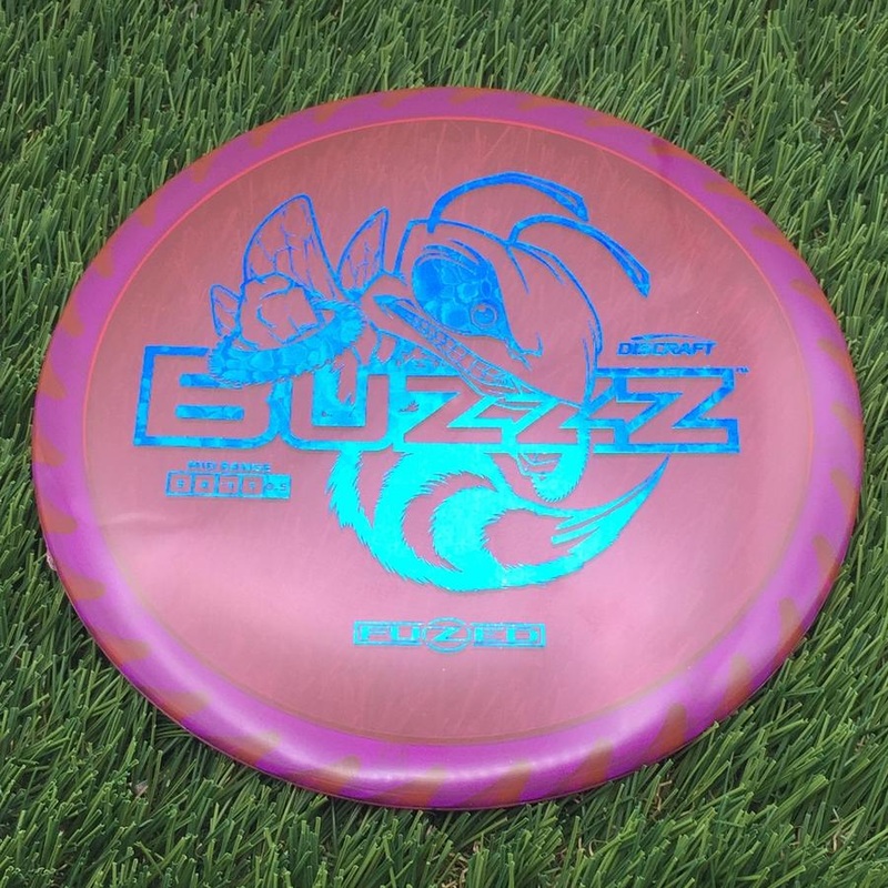 Discraft Elite Z FuZed Line with Saw Pattern Buzzz with Big Bee with Saw Blade – “Buzzzsaw” Stamp – 180.38g – Purple