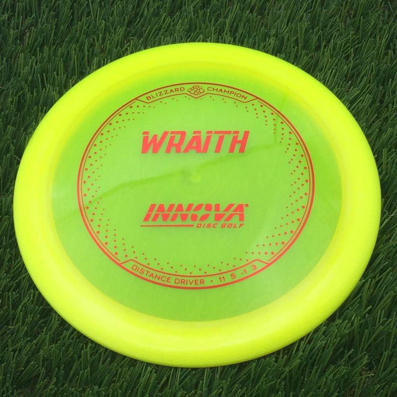 Innova Champion Blizzard Wraith with Burst Logo Stock Stamp – 155g – Yellow