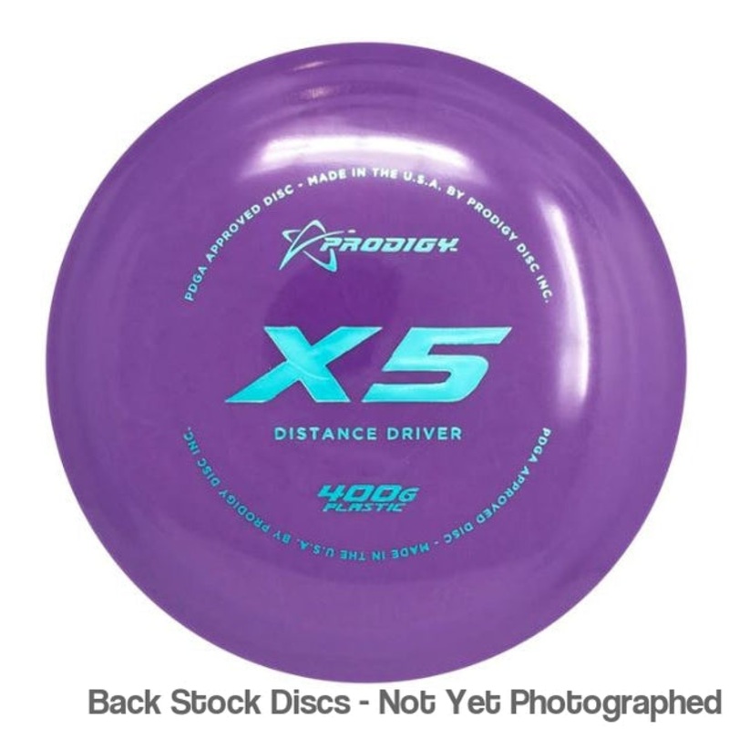 Prodigy 400G X5 Distance Driver (Stock Stamp) [Back Stock Inventory – Disc and Stamp Color WILL VARY]