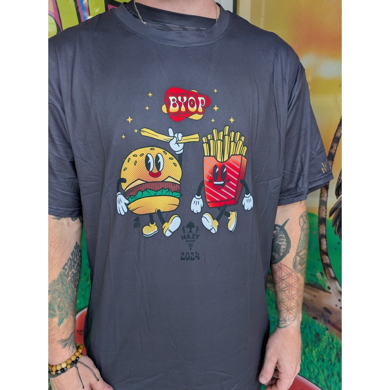 BYOP 2024 Burger and Fries Dri Fit Shirt