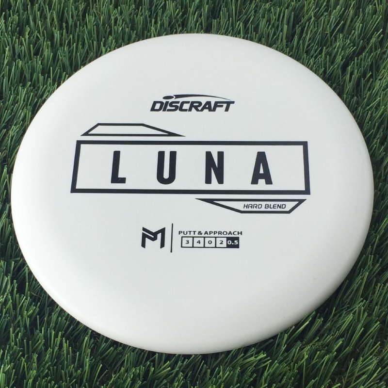 Discraft Putter Line Hard Luna with PM Logo Stock Stamp Stamp – 171g White