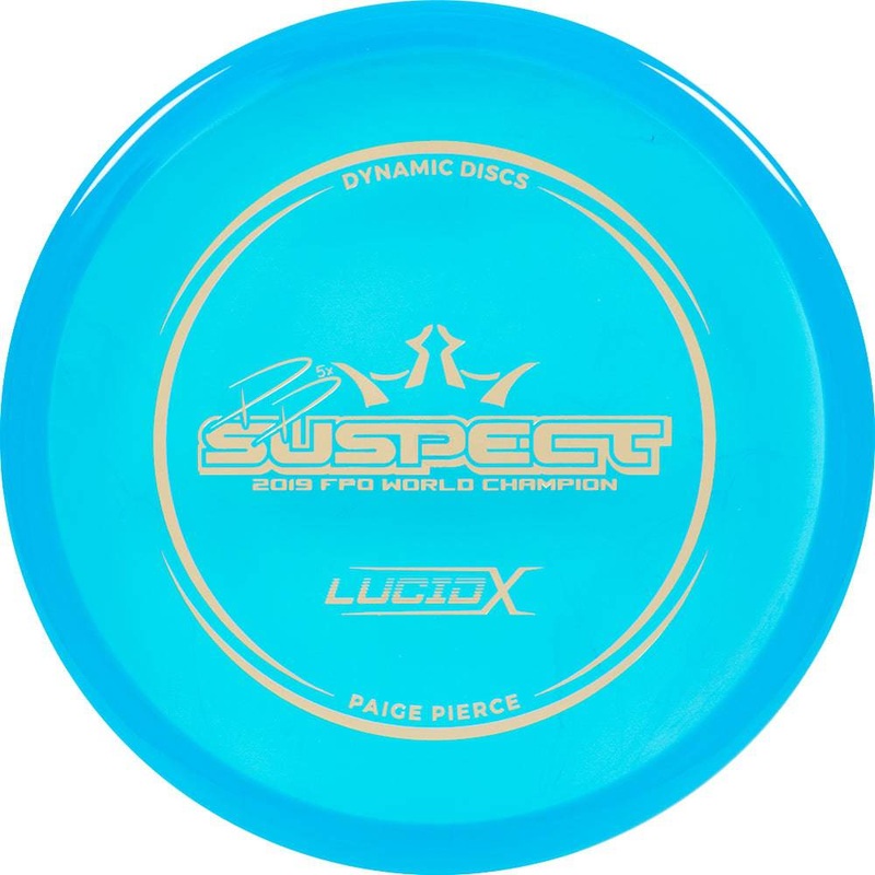 Dynamic Discs Limited Edition Paige Pierce 2019 World Champion Lucid-X Suspect Midrange Golf Disc