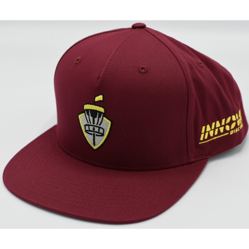 Innova Podium Basket Adjustable Performance Disc Golf Hat-Maroon Red