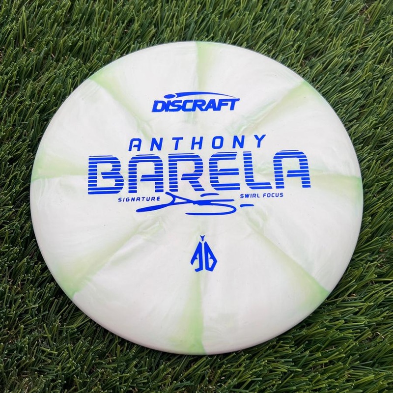 Discraft Crazy Tough CT Swirl Focus with Anthony Barela Signature – AB Stamp – 172.15g – Pale Green