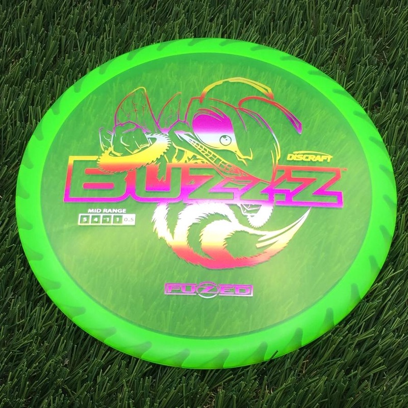 Discraft Elite Z FuZed Line with Saw Pattern Buzzz with Big Bee with Saw Blade – “Buzzzsaw” Stamp – 172.36g – Green
