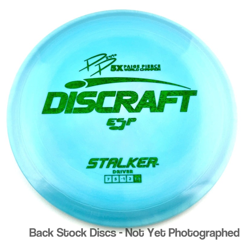 Discraft ESP Stalker Fairway Driver with PP 29190 5X Paige Pierce World Champion Stamp [Back Stock Inventory – Disc and Stamp Color WILL VARY]