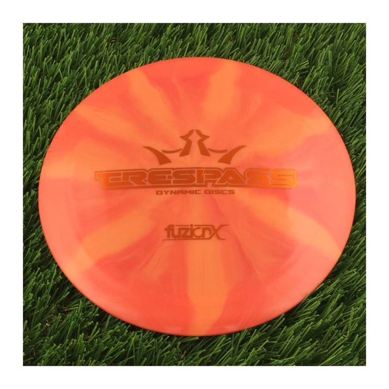 Dynamic Discs Fuzion-X Burst Trespass with Big Bar Stamp – 173g – Solid Orange