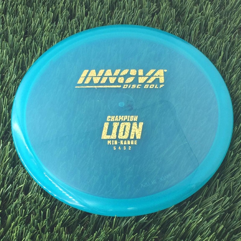 Innova Champion Lion with Burst Logo Stock Stamp – 176g – Translucent Blue