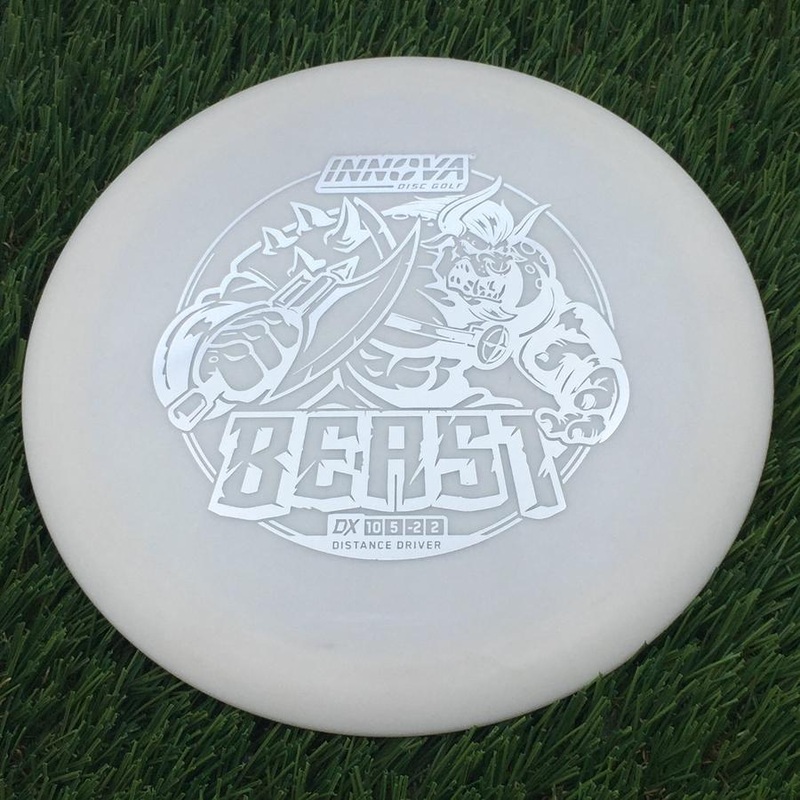 Innova DX Beast with Burst Logo Stock Stamp – 158.4g – White