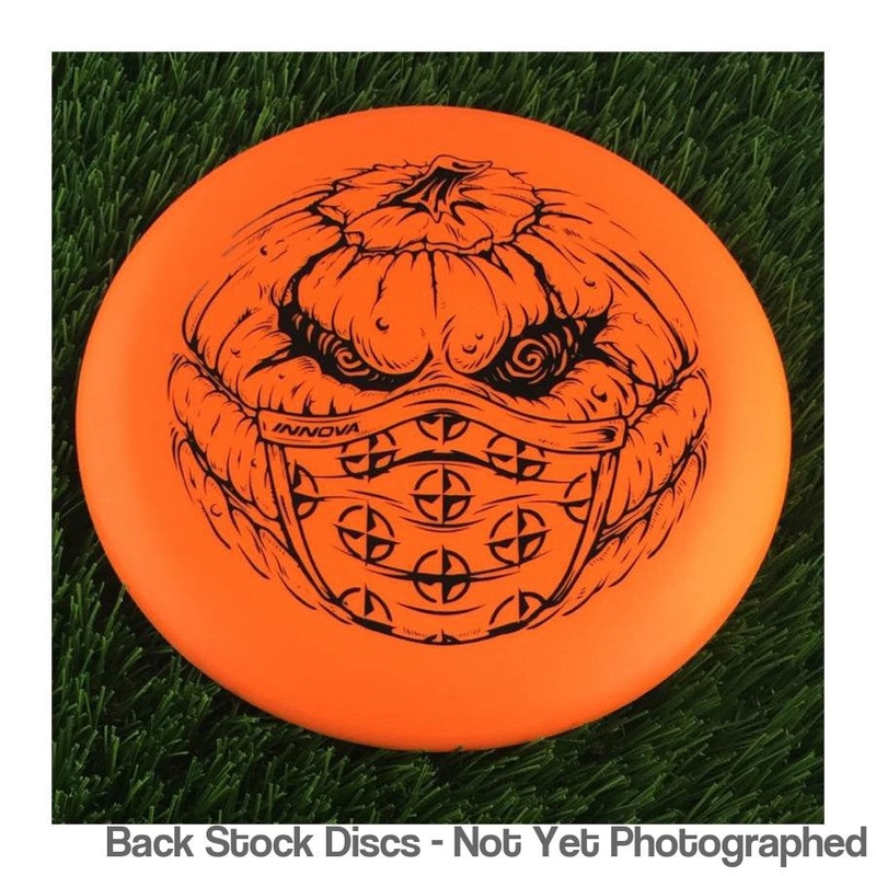 Innova DX Glow Aviar Putter Putter with 2020 XXL Masked Covid Pumpkin – 24th Edition Stamp [Back Stock Inventory – Disc and Stamp Color WILL VARY]