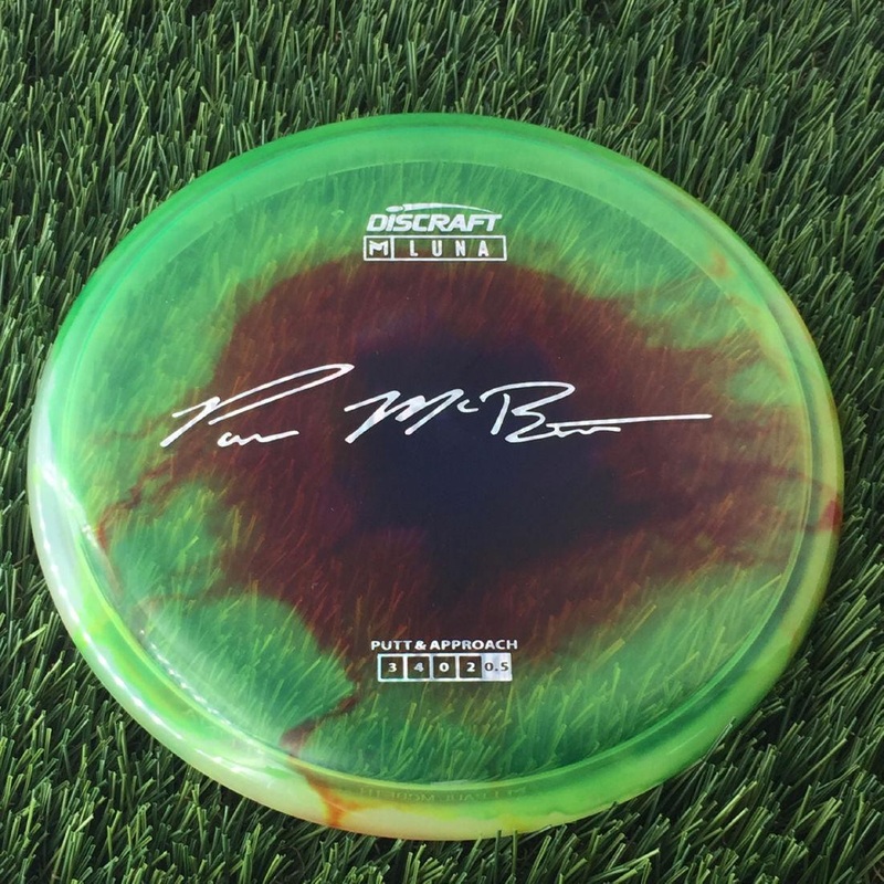 Discraft Elite Z Fly-Dyed Luna with Paul McBeth Large Signature Stamp – 174g – Translucent Dyed
