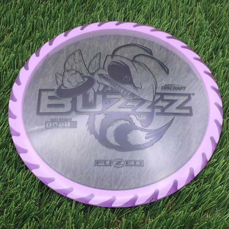 Discraft Elite Z FuZed Line with Saw Pattern Buzzz with Big Bee with Saw Blade – “Buzzzsaw” Stamp – 172.8g – Purple