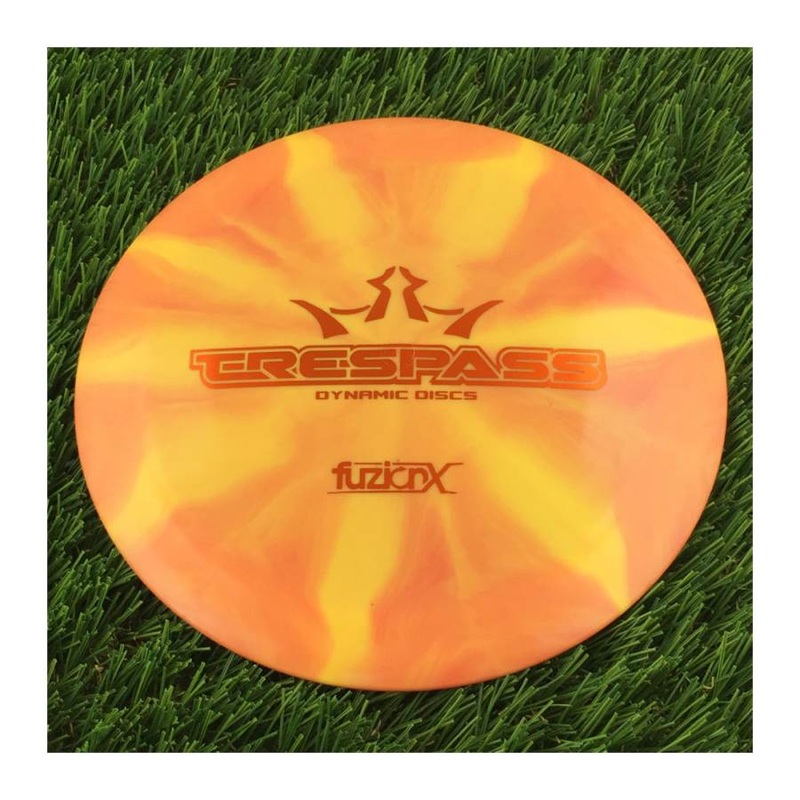 Dynamic Discs Fuzion-X Burst Trespass with Big Bar Stamp – 173g – Solid Light Orange