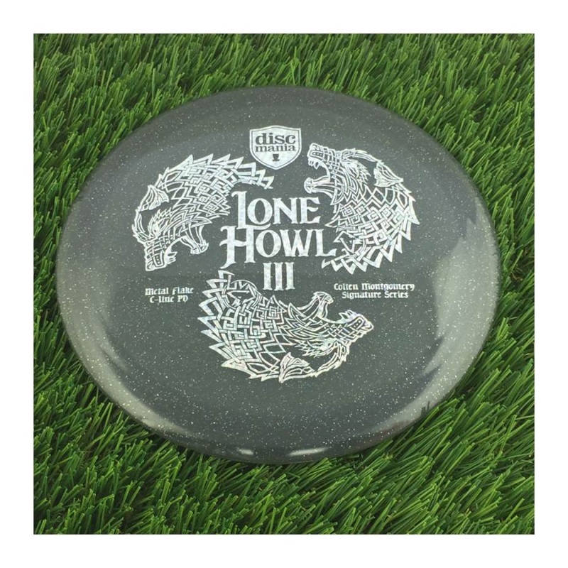Discmania C-Line Metal Flake PD with Lone Howl III Colten Montgomery Signature Series Stamp – 172g – Translucent Grey