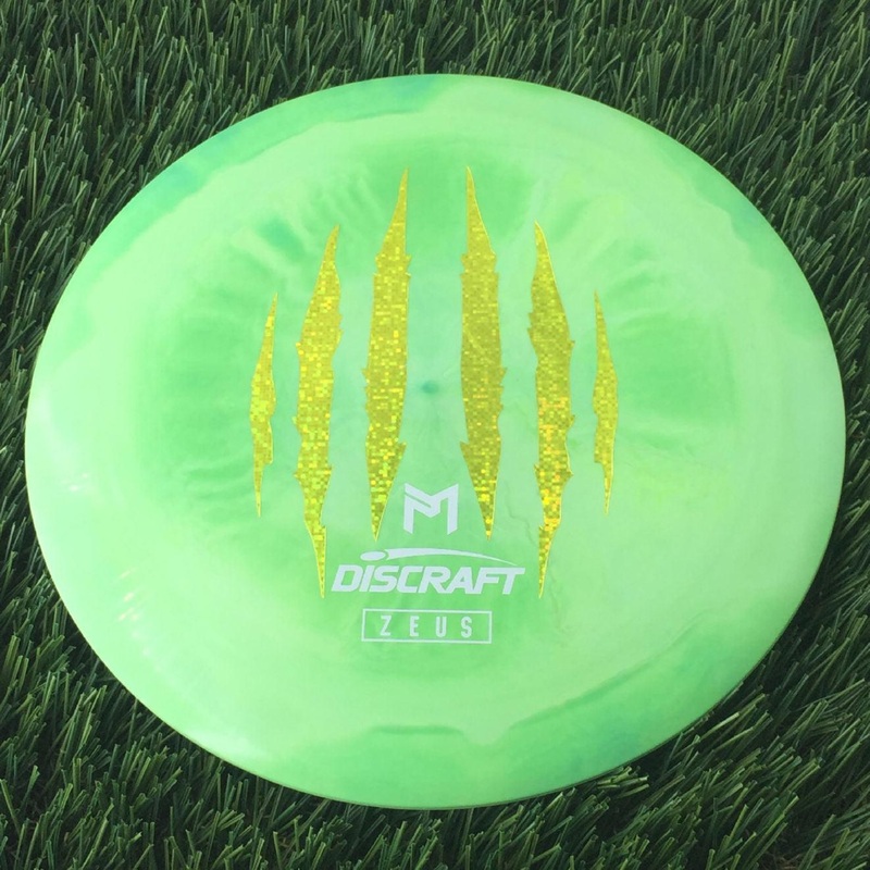 Discraft ESP Swirl Zeus with Paul McBeth 6X World Champ Claw Stamp – 174g – Solid Green