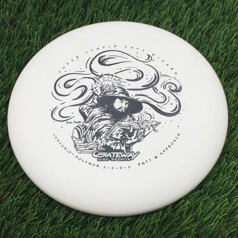 Gateway Suregrip Super Stupid Soft (SSS) Wizard with Spell Book Art by Michael Barnard Stamp – 171g – Solid White