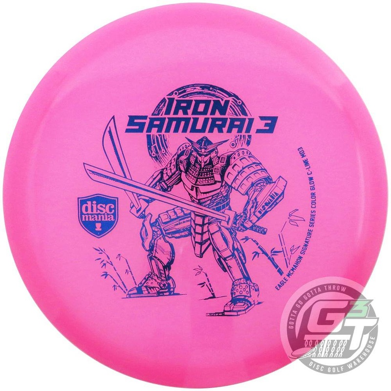 Discmania Limited Edition 2022 Signature Eagle McMahon Iron Samurai III Color Glow C-Line MD3 Midrange Golf Disc