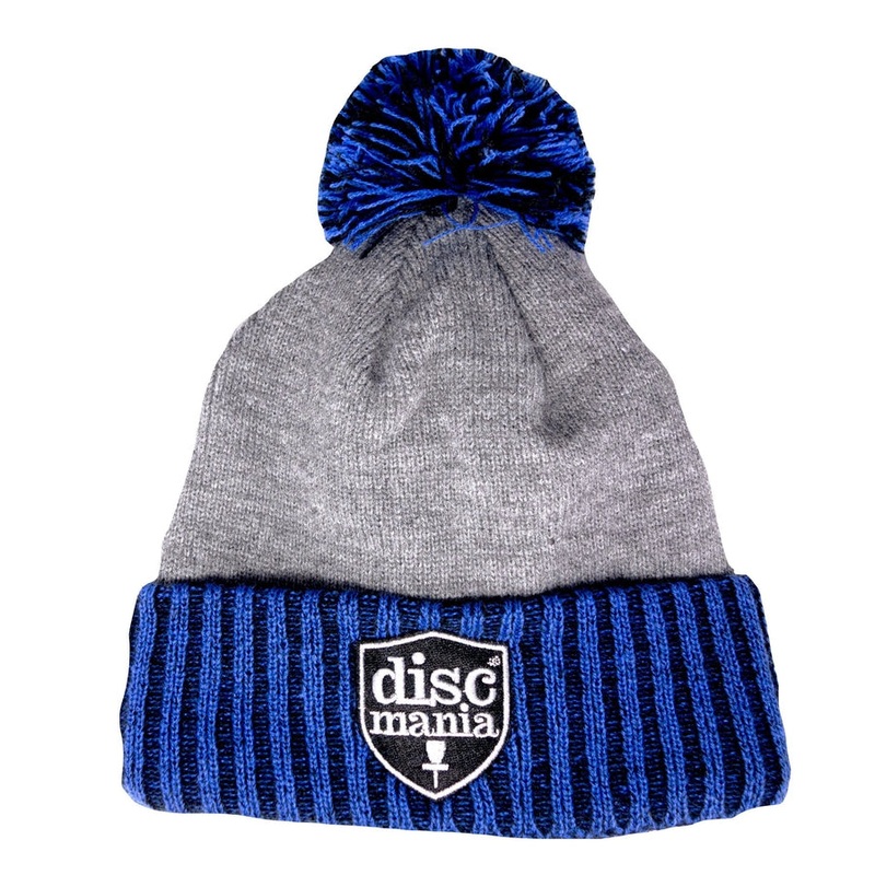 Discmania New Era Fleece Lined Pom Beanie with Embroidered Badge
