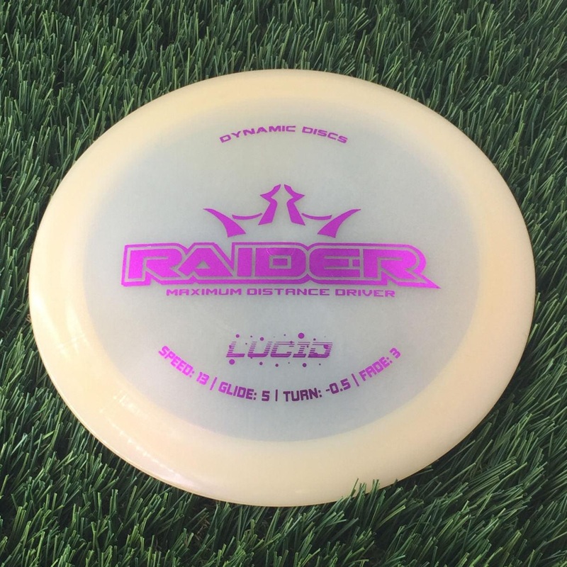 Dynamic Discs Lucid Ice Glimmer Raider – 176g – Translucent Light Pink