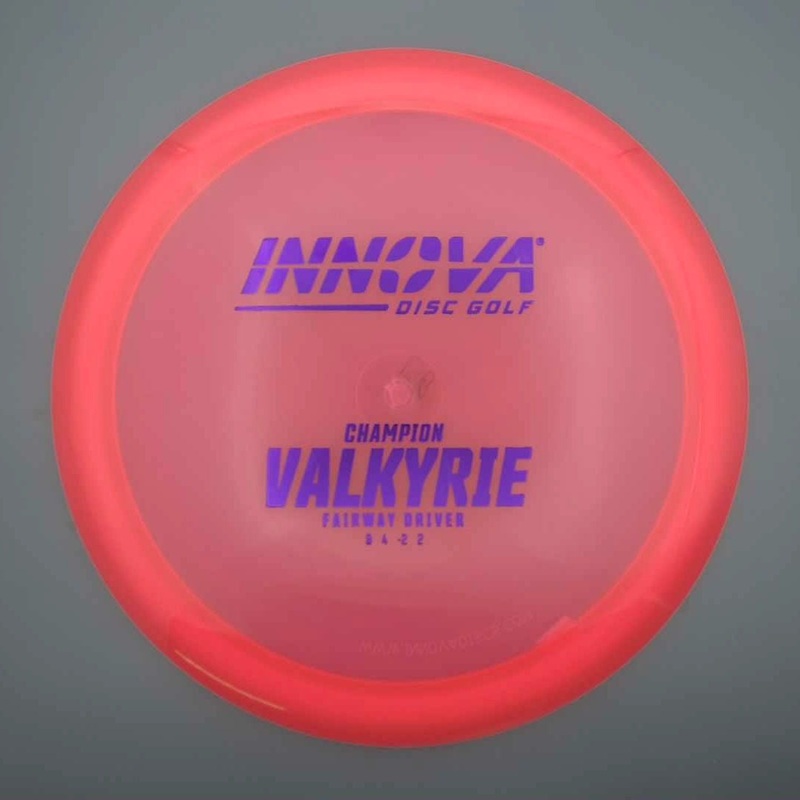 Innova Champion Valkyrie with Burst Logo Stock Stamp – 156.2g – Salmon Pink