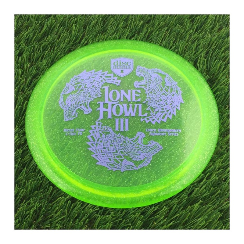 Discmania C-Line Metal Flake PD with Lone Howl III Colten Montgomery Signature Series Stamp – 170g – Translucent Green