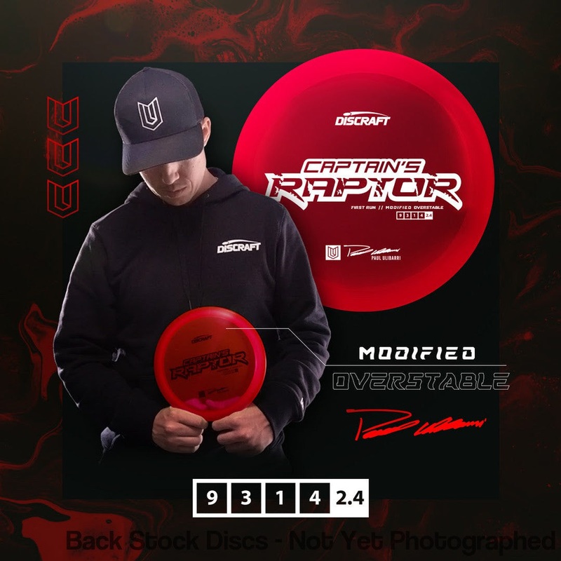 Discraft Special Blend Z Captain’s Raptor Distance Driver with First Run // Modified Overstable – Paul Ulibarri Stamp [Back Stock Inventory – Disc and Stamp Color WILL VARY]
