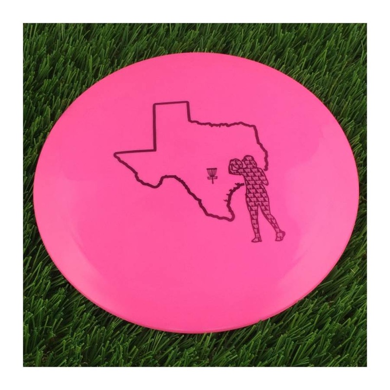 Dynamic Discs Fuzion X-Blend Vandal with Texas Outline & Valerie Mandujano Profile Stamp – 174g – Solid Pink