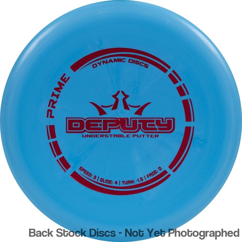 Dynamic Discs Prime Deputy Putter (Stock Stamp) [Back Stock Inventory – Disc and Stamp Color WILL VARY]