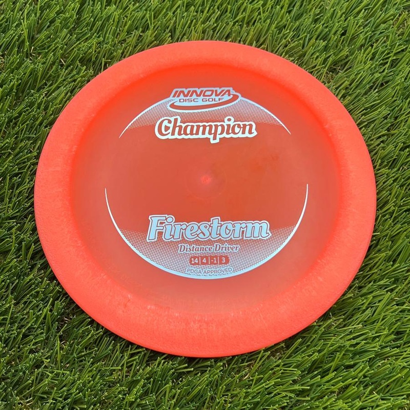 Innova Champion Firestorm with Circle Fade Stock Stamp – 149.3g – Salmon Orange