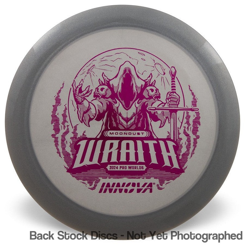 Innova Moondust Wraith Distance Driver with 2024 Pro Worlds Commemorative Stamp [Back Stock Inventory – Disc and Stamp Color WILL VARY]