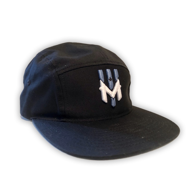 Wind Chill Five Panel Hat 3D Logo – Black