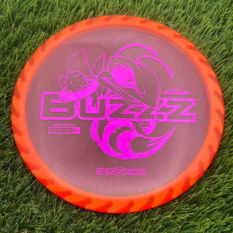 Discraft Elite Z FuZed Line with Saw Pattern Buzzz with Big Bee with Saw Blade – “Buzzzsaw” Stamp – 175.88g – Salmon Pink