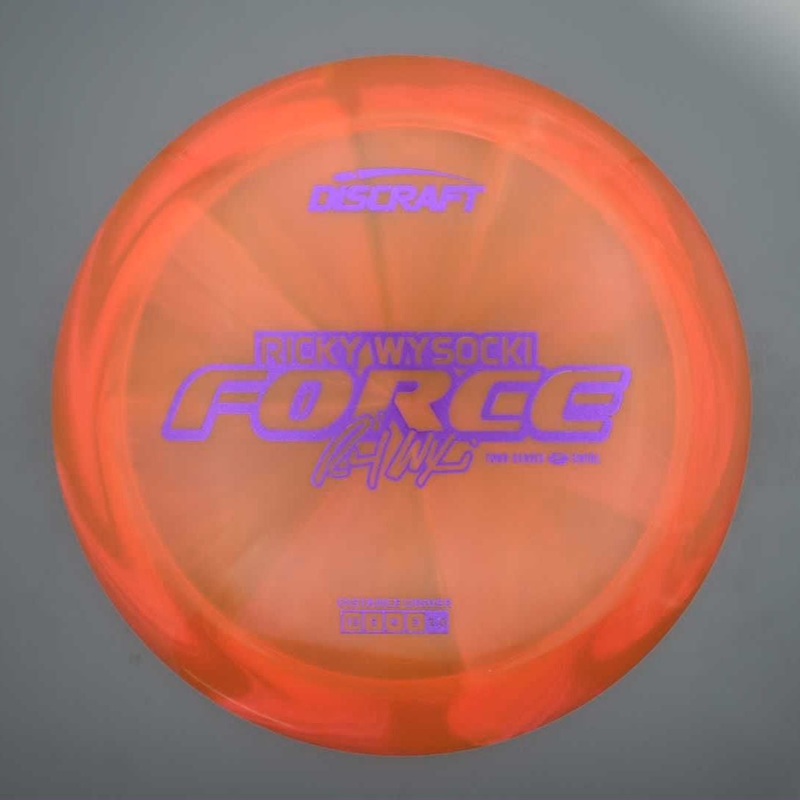 Discraft Elite Z Swirl Force with Ricky Wysocki 2025 Tour Series Stamp – 177g – Orange