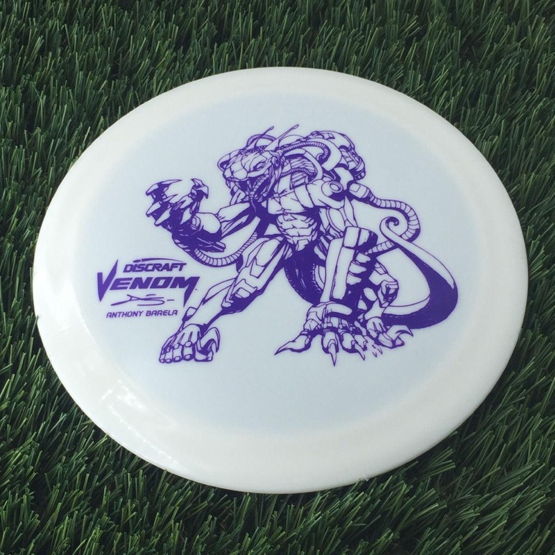 Discraft ESP Glow Venom with Limited Edition Mecha Viper – Anthony Barela Stamp – 174g White