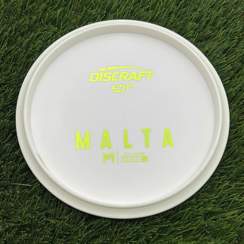 Discraft ESP Malta with Dye Line Blank Top Bottom Stamp – 170g – White