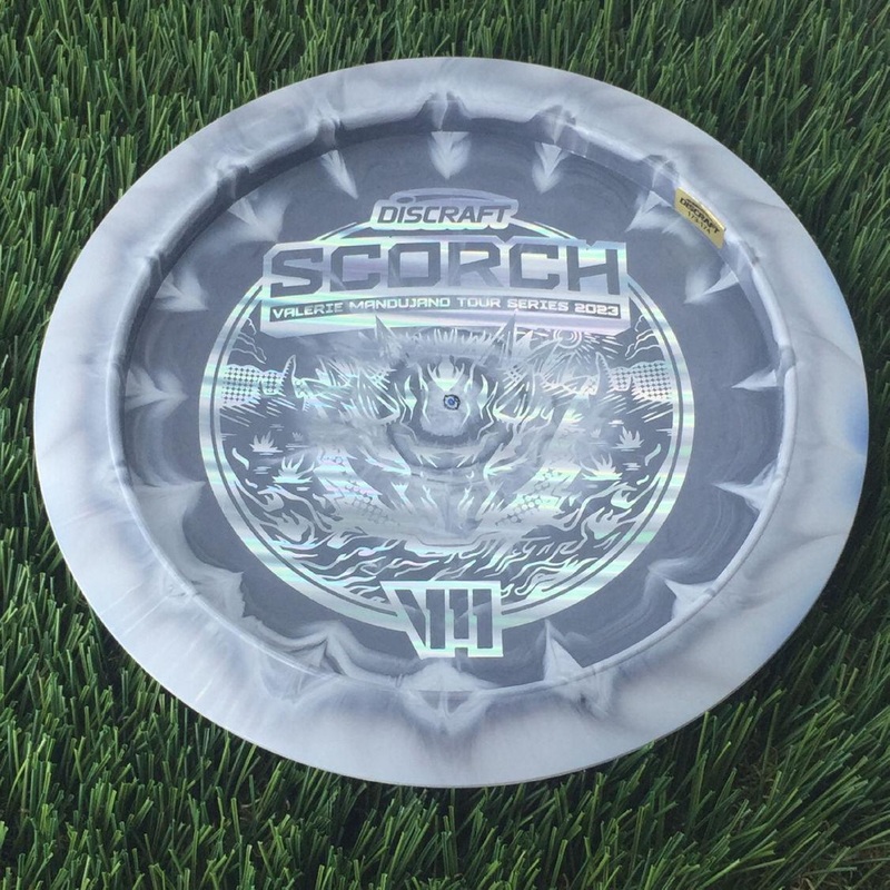 Discraft ESP Swirl Scorch with Valerie Mandujano Tour Series 2023 Stamp – 174g Grey