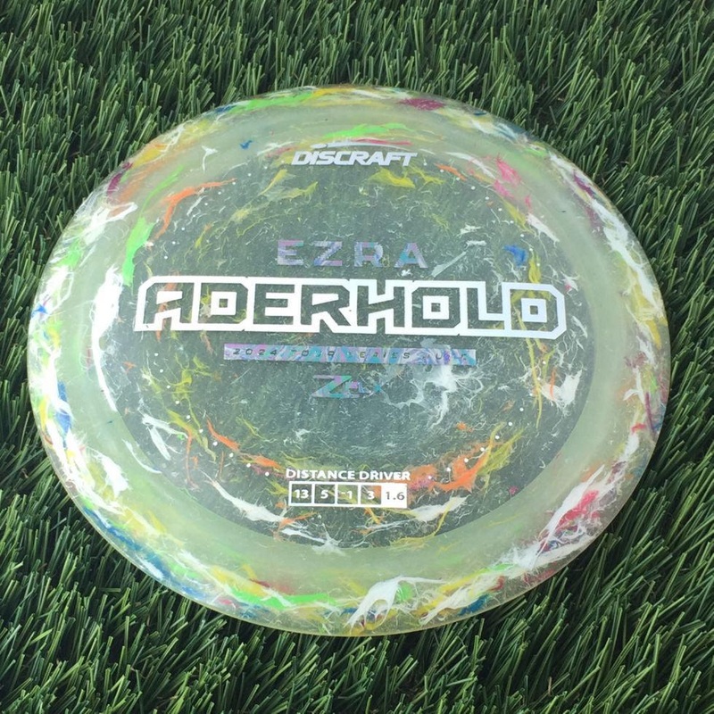 Discraft Jawbreaker Z FLX Nuke with Ezra Aderhold 2024 Tour Series Stamp – 172g – Translucent Varies